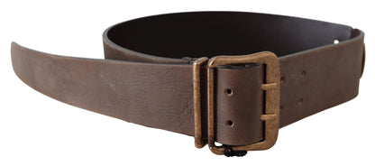 Ermanno Scervino Elegant Leather Fashion Belt in Rich Brown