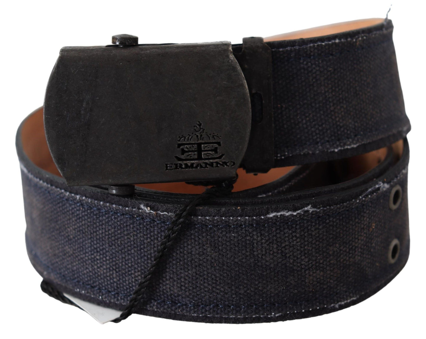 Ceinture en cuir bleu Ermanno Scervino