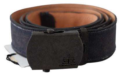 Ceinture en cuir bleu Ermanno Scervino