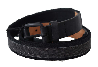 Ceinture en cuir noir Ermanno Scervino