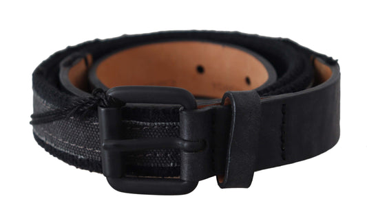 Ceinture en cuir noir Ermanno Scervino