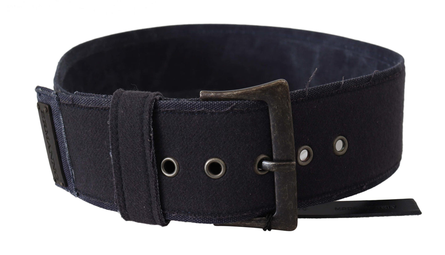 Ceinture classique en cuir noir Ermanno Scervino