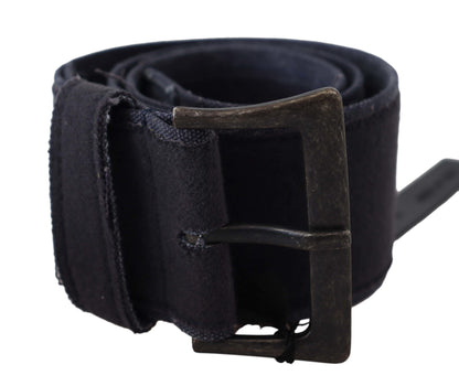 Ceinture classique en cuir noir Ermanno Scervino