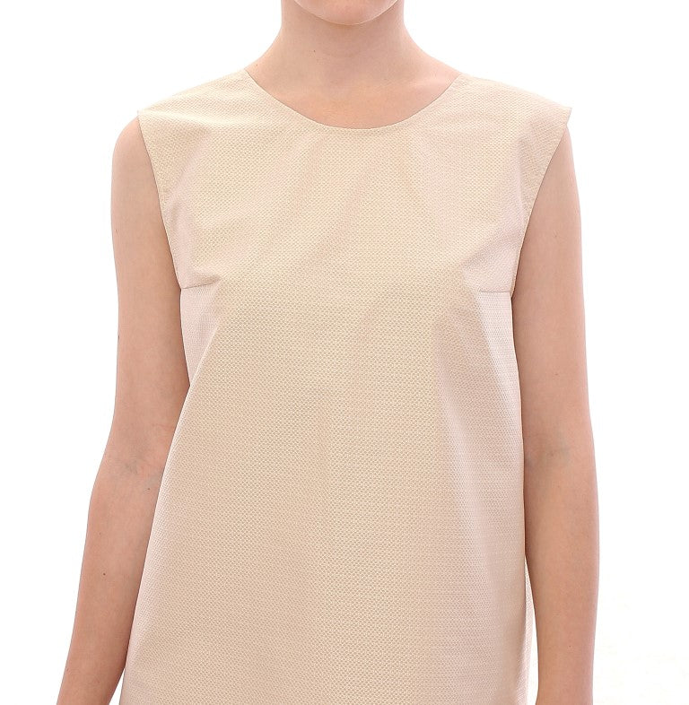 Robe droite sans manches Andrea incontri beige