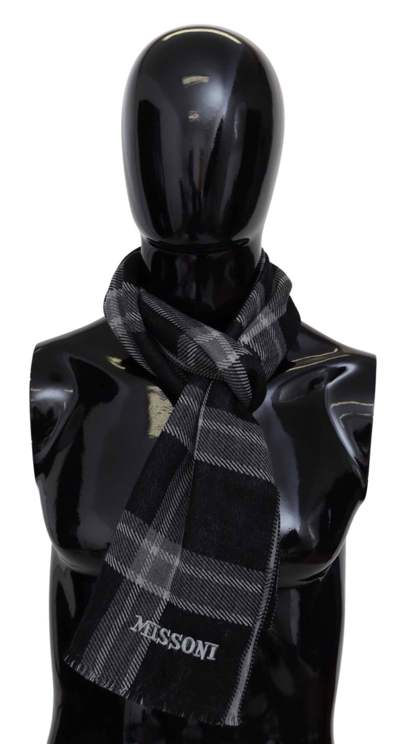 Missoni Elegant Woolen Striped Scarf