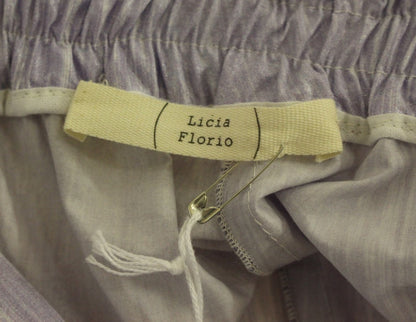 Short en viscose violet Licia florio - fermeture zippée latérale