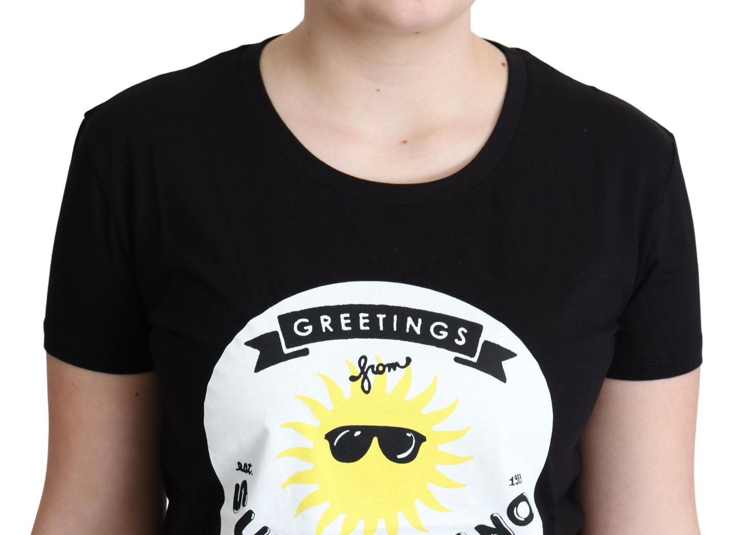 T-shirt en coton Moschino avec imprimé milano