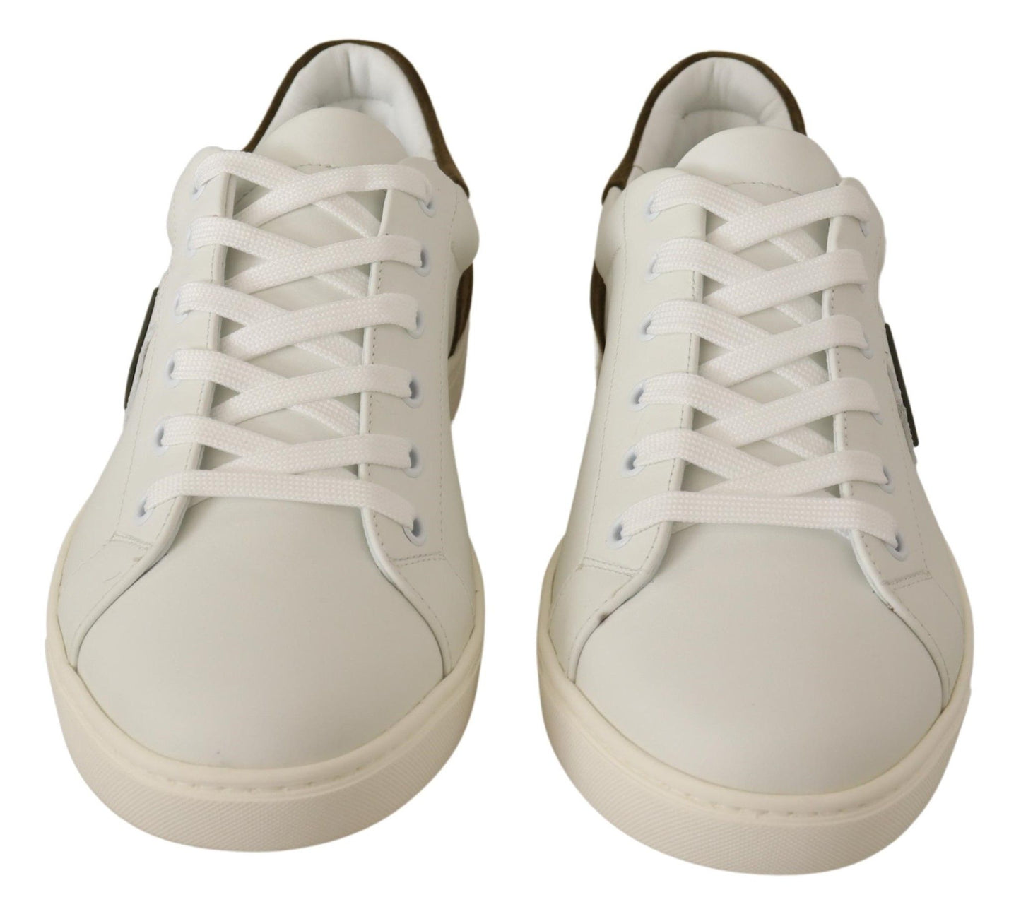 Baskets Dolce &amp; Gabbana en cuir blanc pour homme