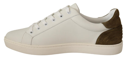 Baskets Dolce &amp; Gabbana en cuir blanc pour homme