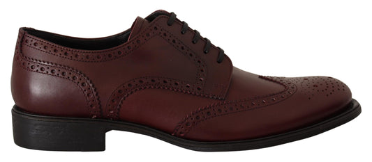 Derbies Dolce &amp; Gabbana en cuir bordeaux