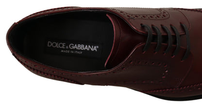 Derbies Dolce &amp; Gabbana en cuir bordeaux