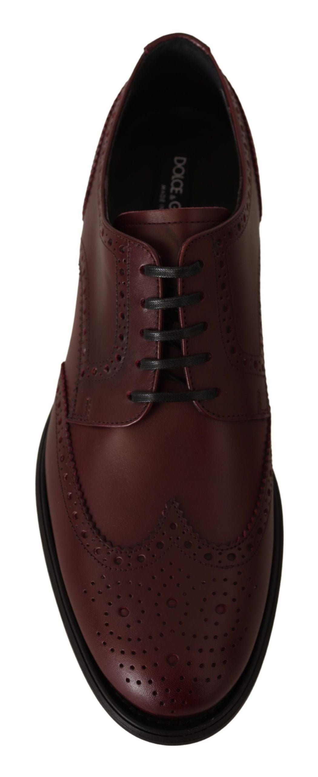 Derbies Dolce &amp; Gabbana en cuir bordeaux