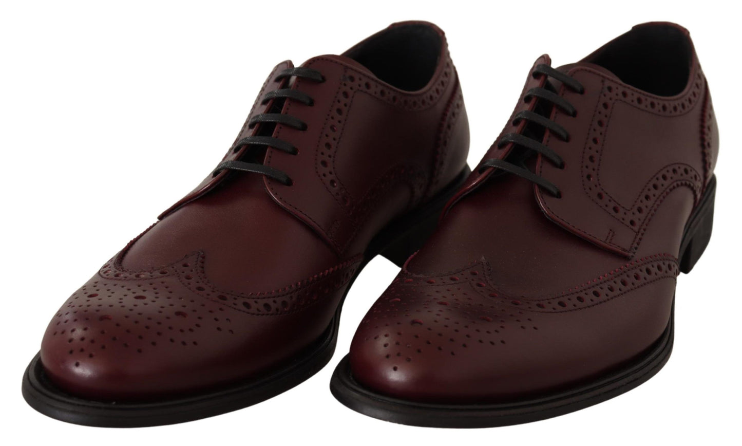 Derbies Dolce &amp; Gabbana en cuir bordeaux