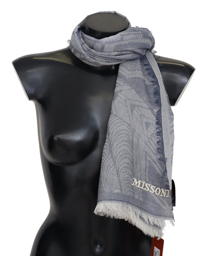 Missoni - Écharpe à franges en cachemire - Gris