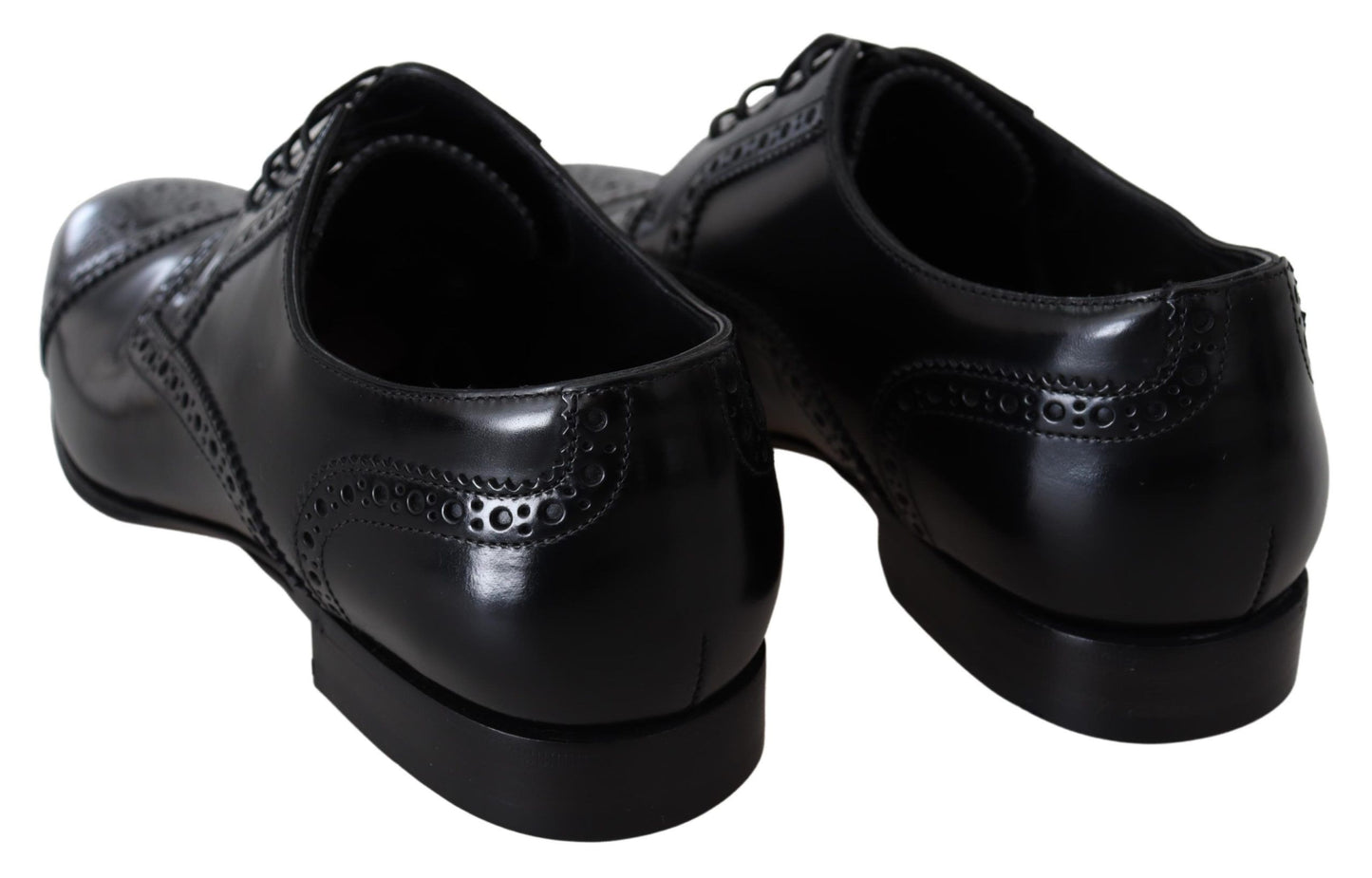 Dolce &amp; gabbana chaussures derby formelles en cuir noir