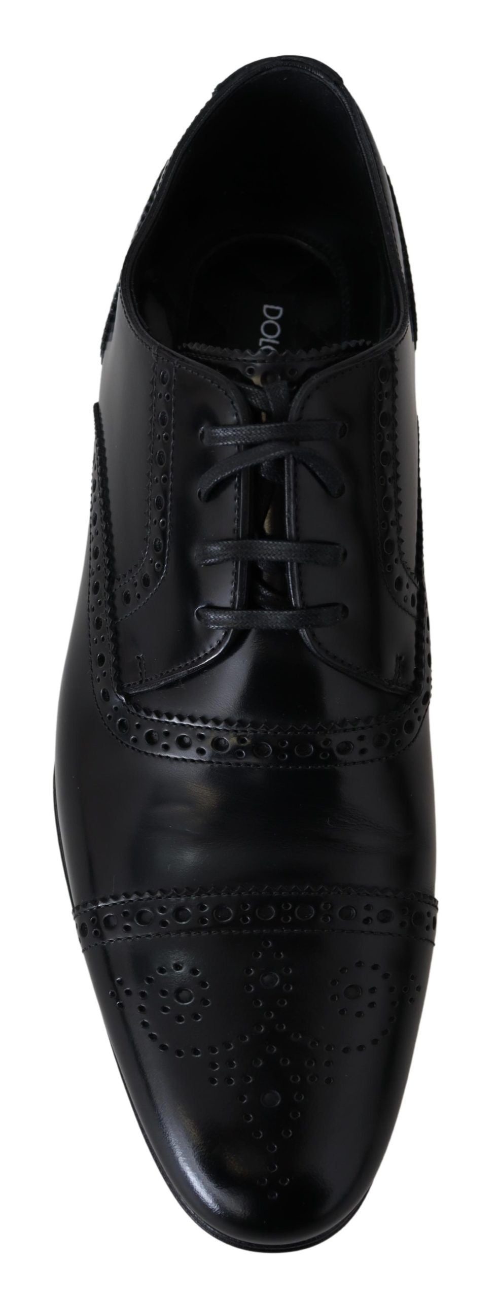 Dolce &amp; gabbana chaussures derby formelles en cuir noir