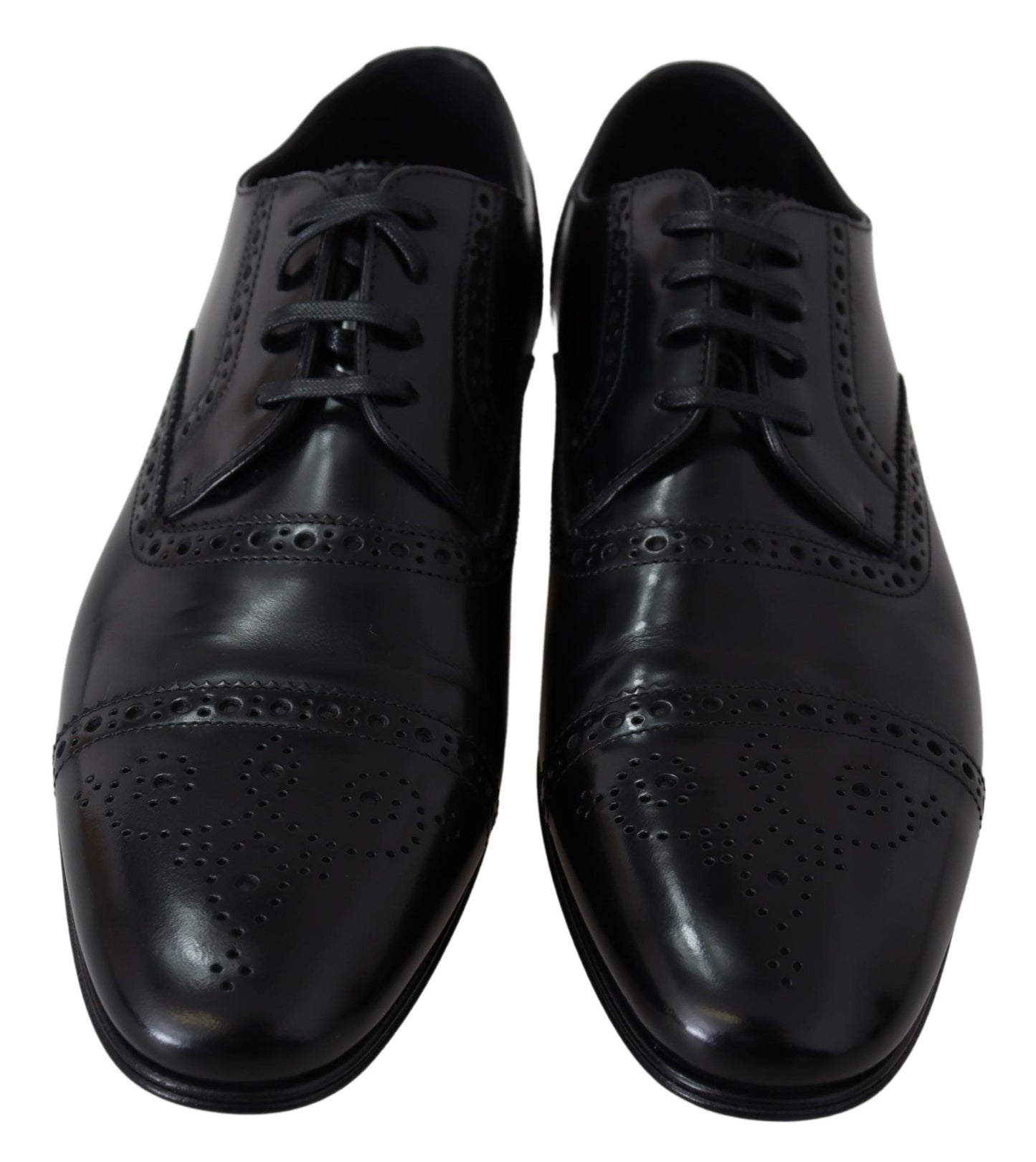 Dolce &amp; gabbana chaussures derby formelles en cuir noir