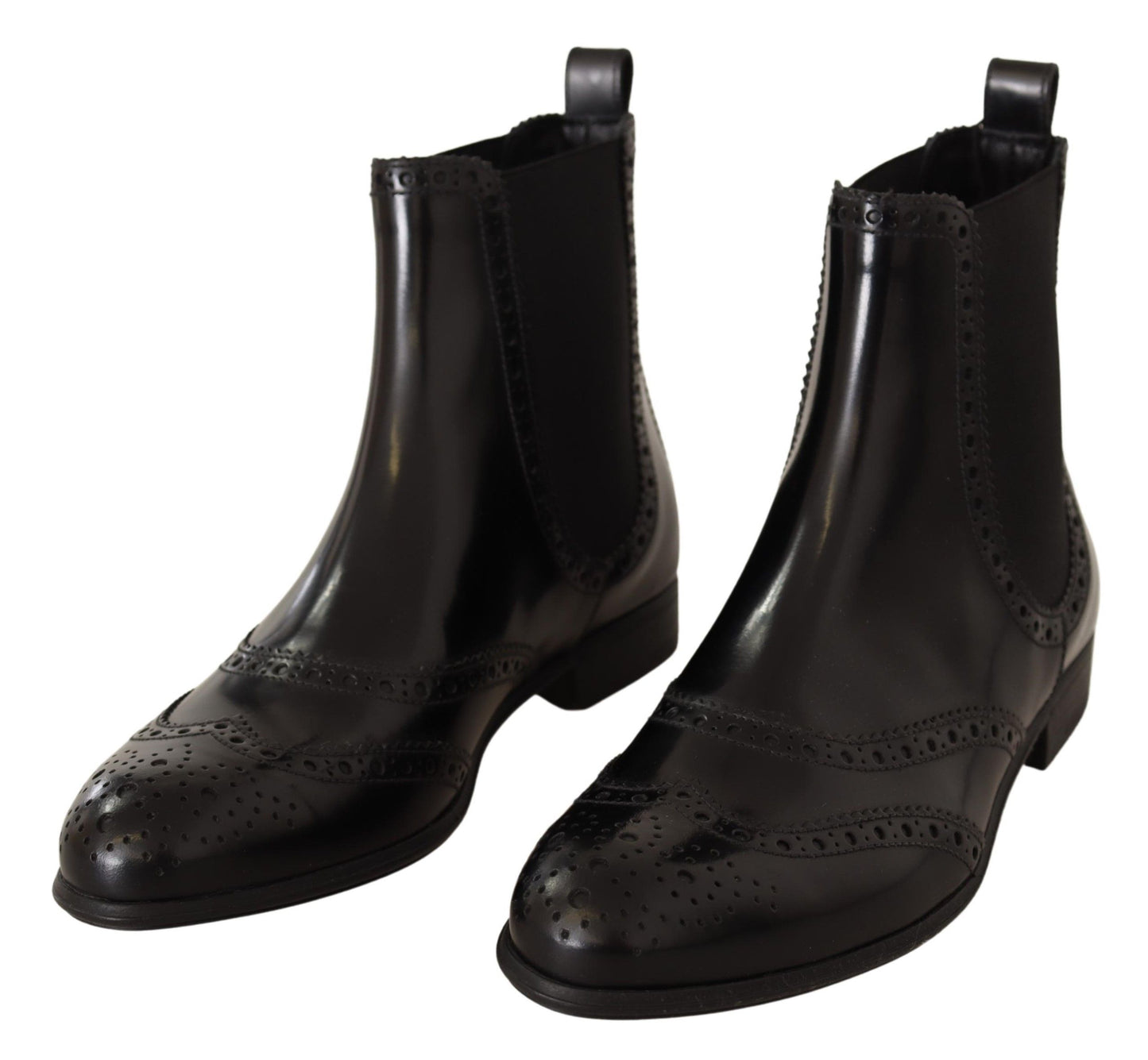 Dolce &amp; Gabbana - Bottines Oxford noires à bout ailé