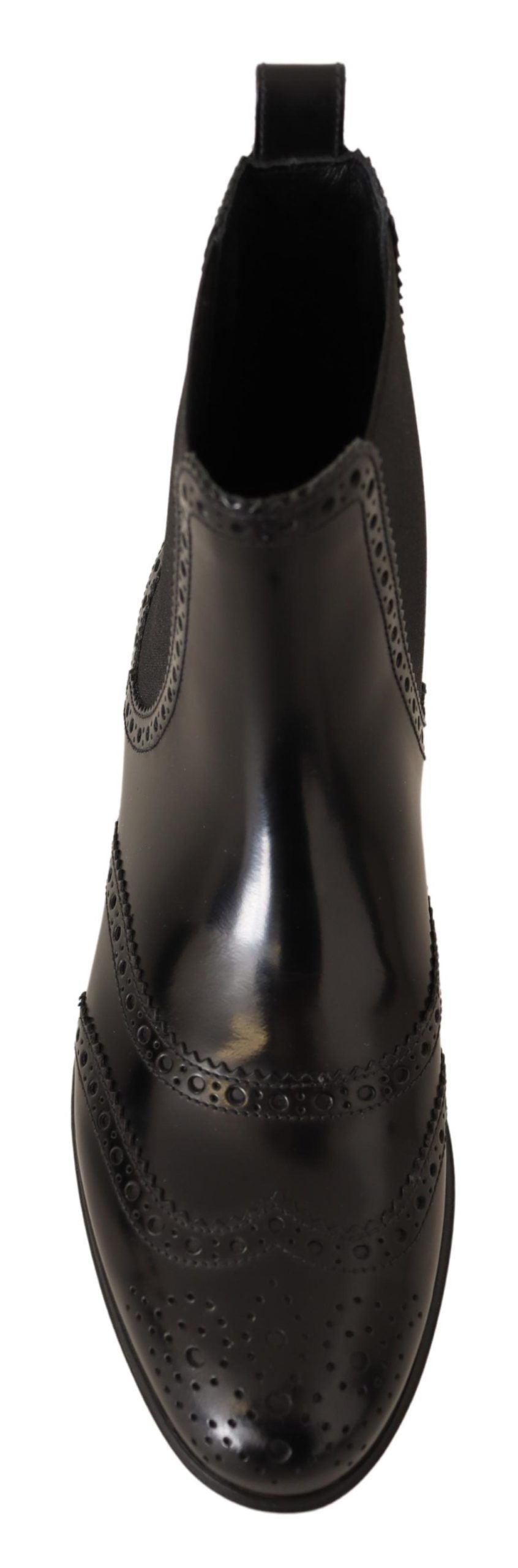 Dolce &amp; Gabbana - Bottines Oxford noires à bout ailé