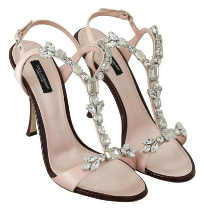 Dolce & Gabbana Crystal-Embellished Stiletto Sandals