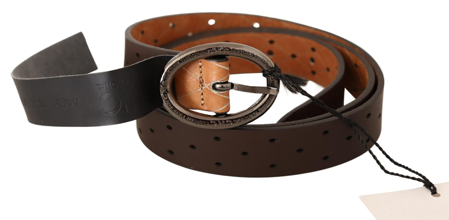 Costume national redéfini : ceinture mode marron