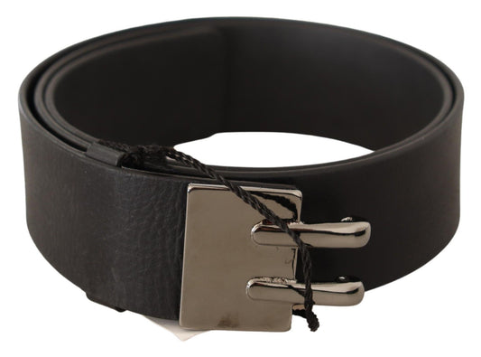 Costume national ceinture de mode en cuir noir