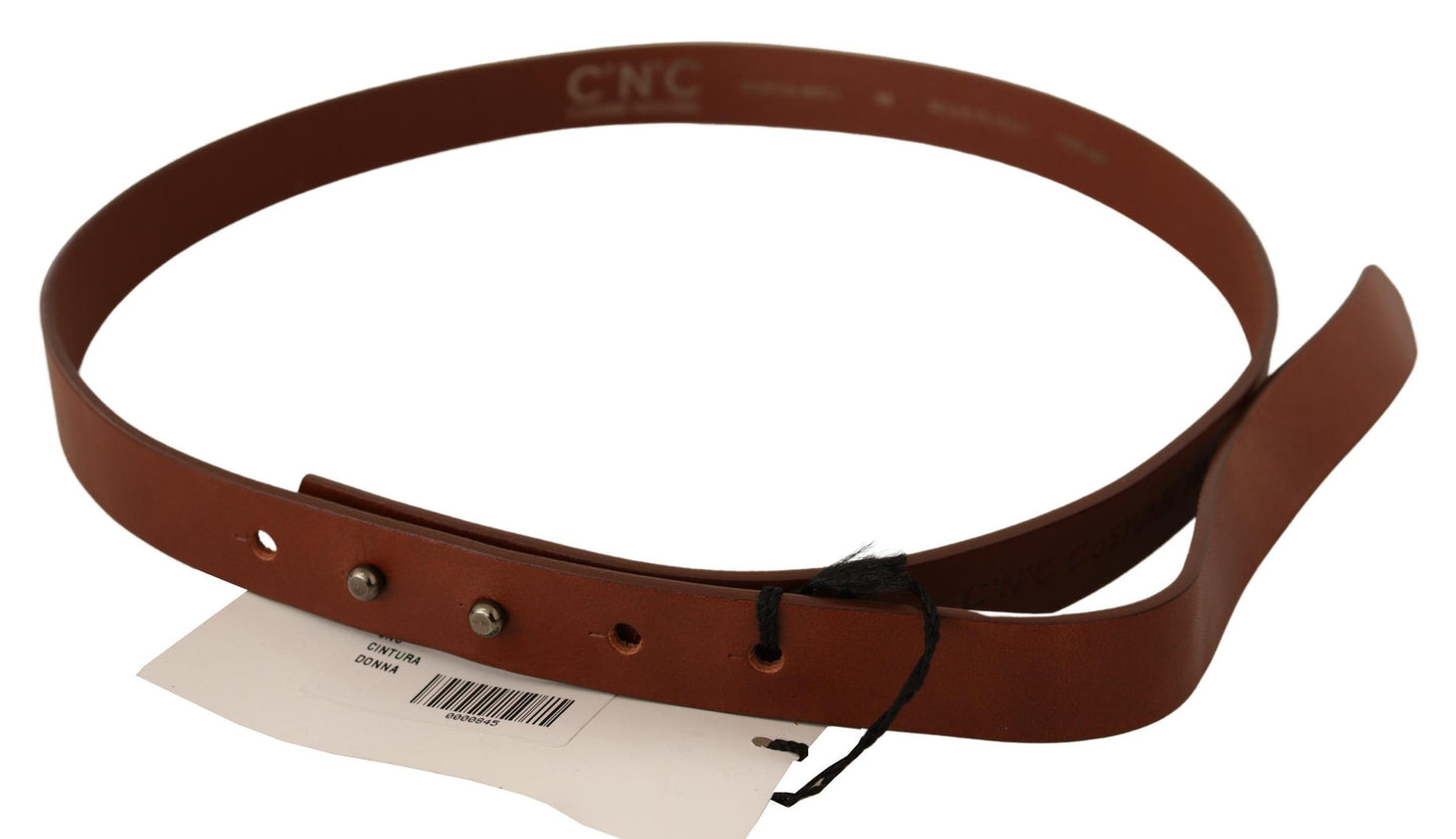 Costume national ceinture de mode en cuir marron