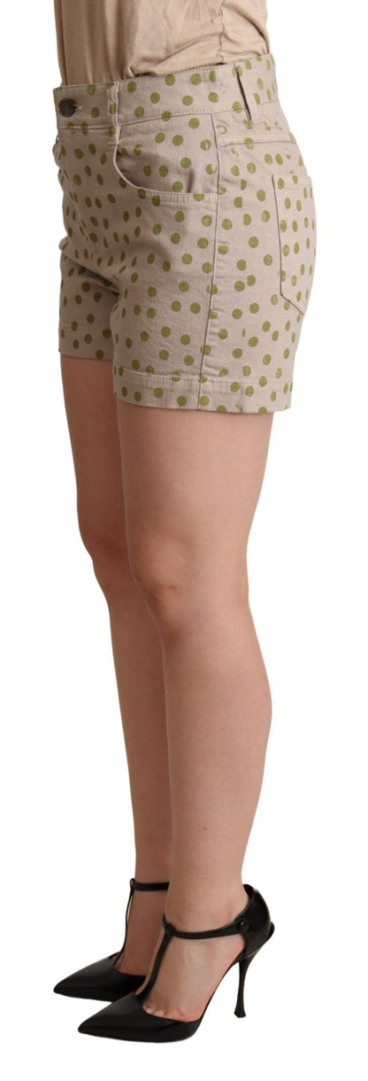 Dolce &amp; gabbana short stretch en coton à pois