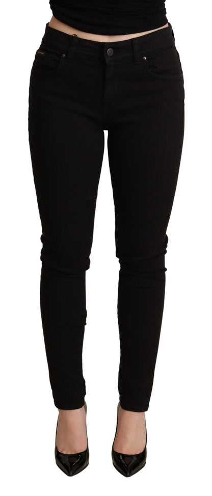 Dolce &amp; gabbana jean skinny noir taille moyenne