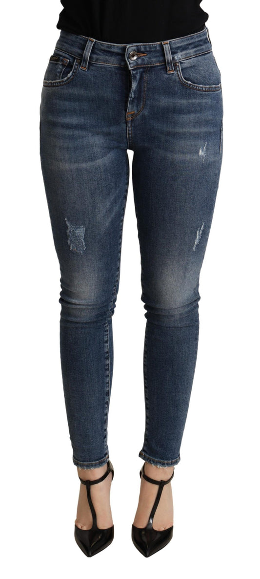 Dolce &amp; Gabbana - Jean skinny bleu taille moyenne