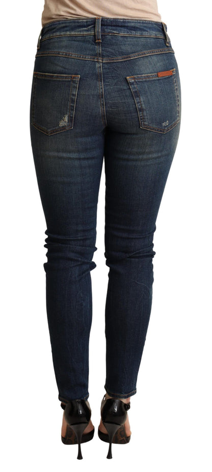 Dolce &amp; gabbana jean skinny bleu foncé coupe slim