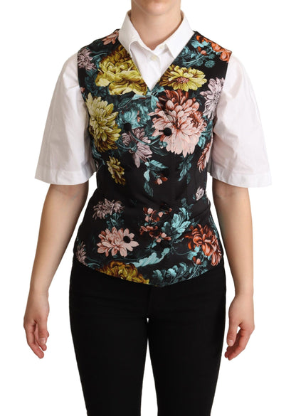 Dolce &amp; Gabbana gilet en jacquard fleuri exquis