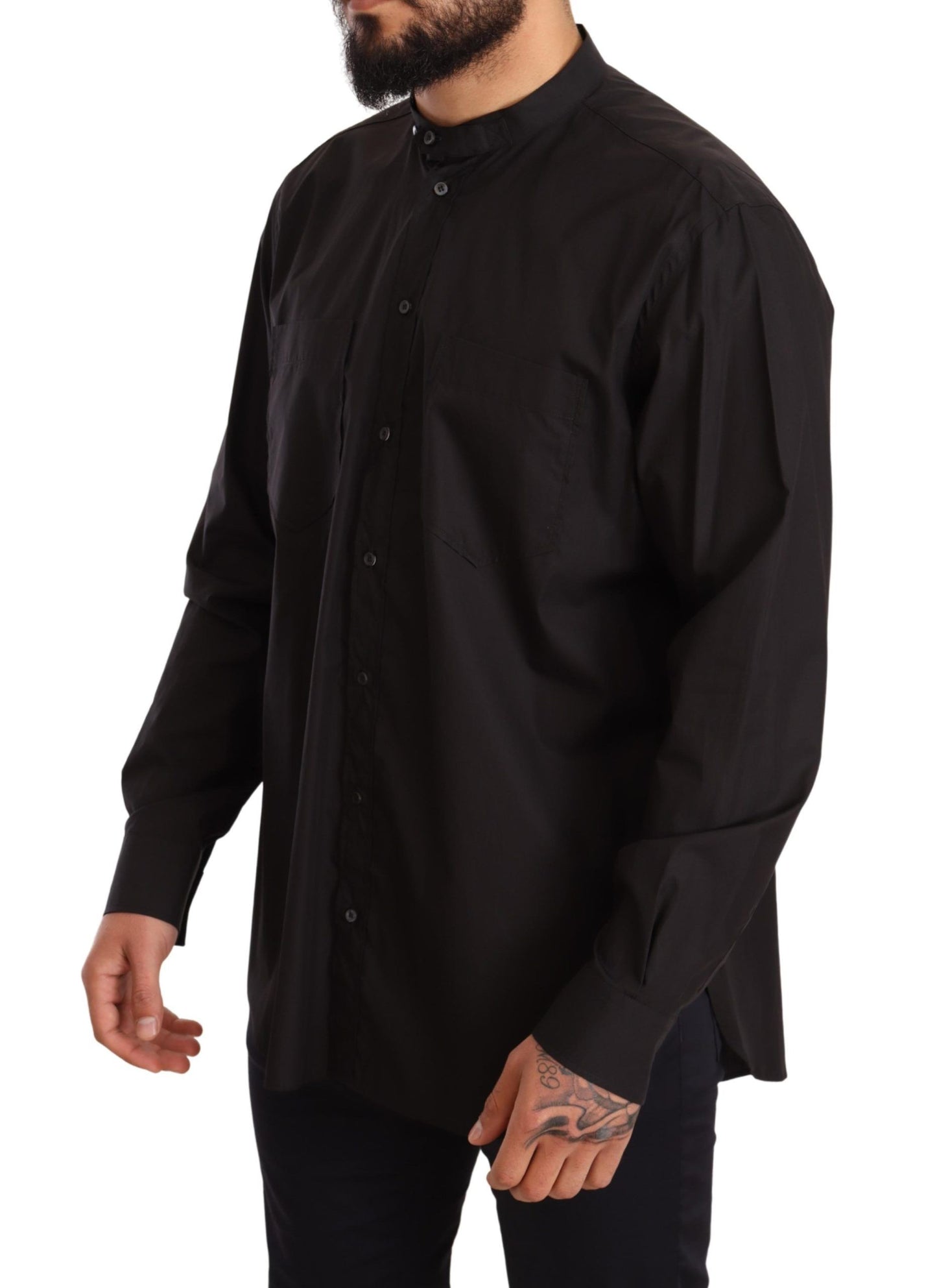 Chemise homme noire 100% coton Dolce &amp; gabbana