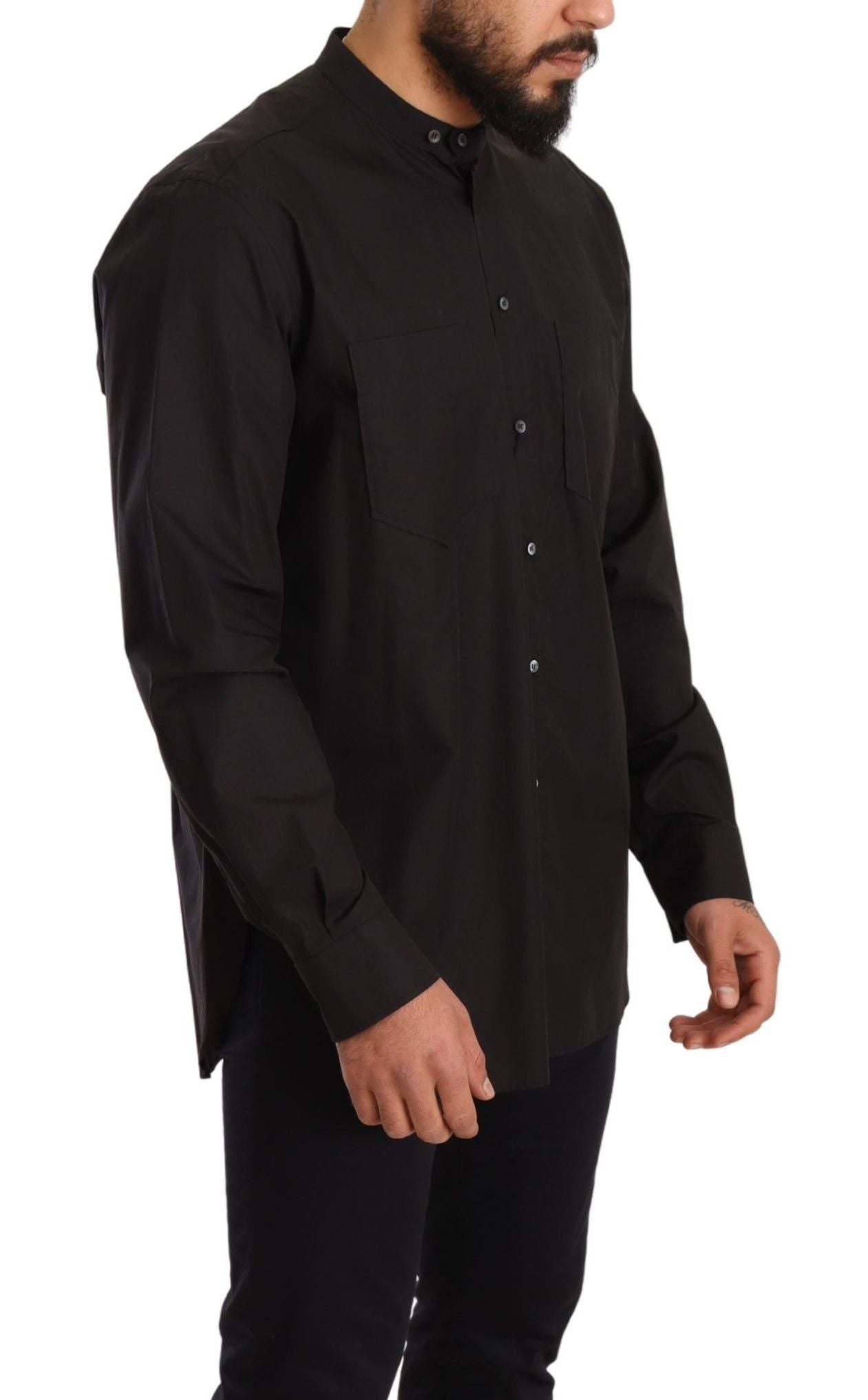 Chemise homme noire 100% coton Dolce &amp; gabbana