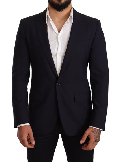 Blazer martini bleu marine Dolce &amp; gabbana par des tailleurs renommés