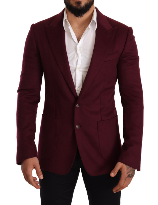 Blazer en cachemire bordeaux bordeaux Dolce &amp; Gabbana