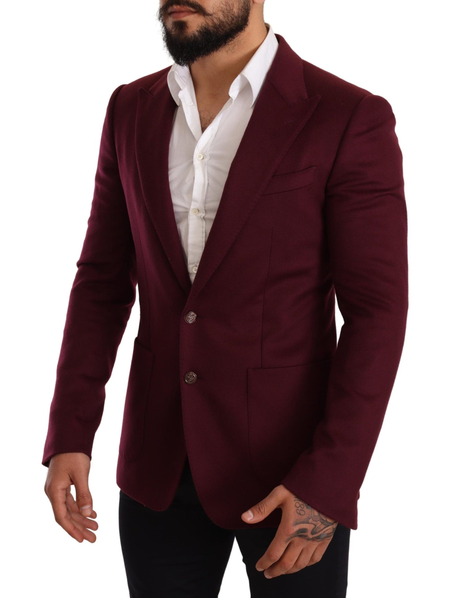 Blazer en cachemire bordeaux bordeaux Dolce &amp; Gabbana