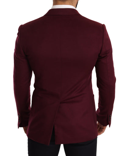 Blazer en cachemire bordeaux bordeaux Dolce &amp; Gabbana