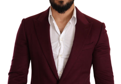 Blazer en cachemire bordeaux bordeaux Dolce &amp; Gabbana