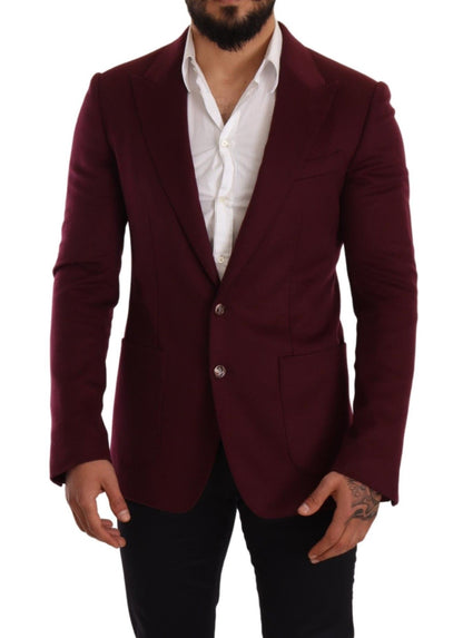 Blazer en cachemire bordeaux bordeaux Dolce &amp; Gabbana