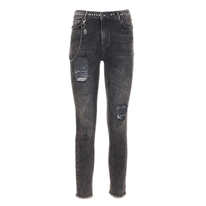 Pantalon en jean noir imparfait