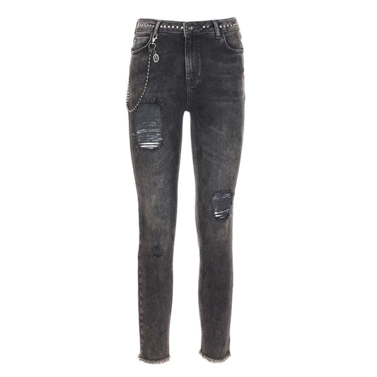 Pantalon en jean noir imparfait