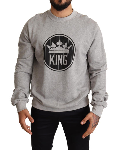 Dolce &amp; Gabbana Jersey Regal Crown Cotton - Gris Sofisticado
