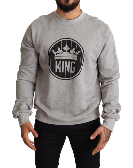Dolce &amp; Gabbana Jersey Regal Crown Cotton - Gris Sofisticado