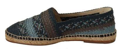 Espadrilles en cuir tressé Dolce &amp; Gabbana