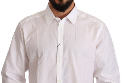 Chemise coupe martini en coton blanc Dolce &amp; gabbana