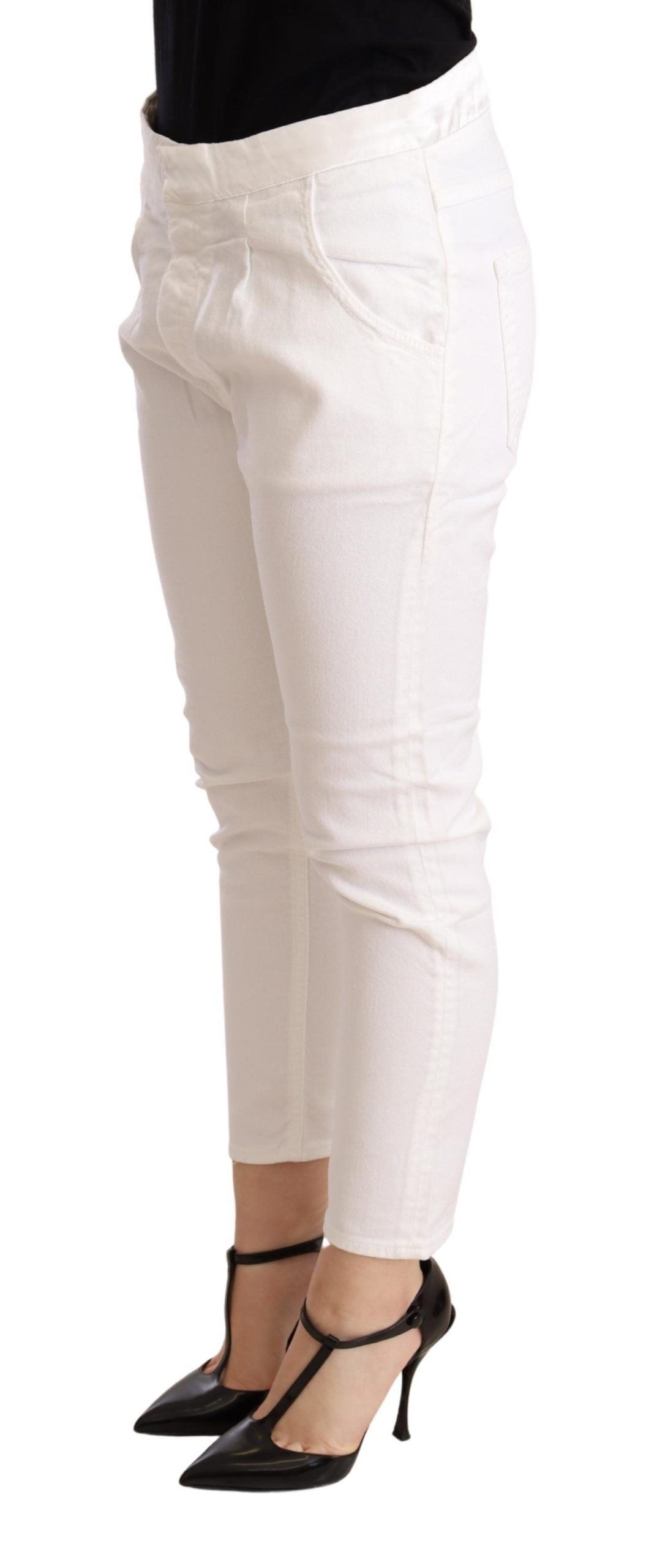 Pantalon skinny blanc coupe slim Cycle