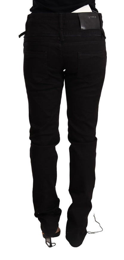 Acht jean skinny noir taille basse