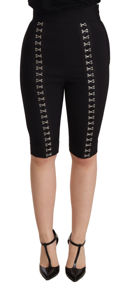 Dolce &amp; gabbana short taille haute en laine noire