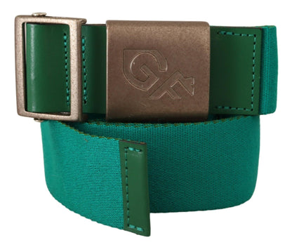 Ceinture réglable en coton vert Gf Ferre